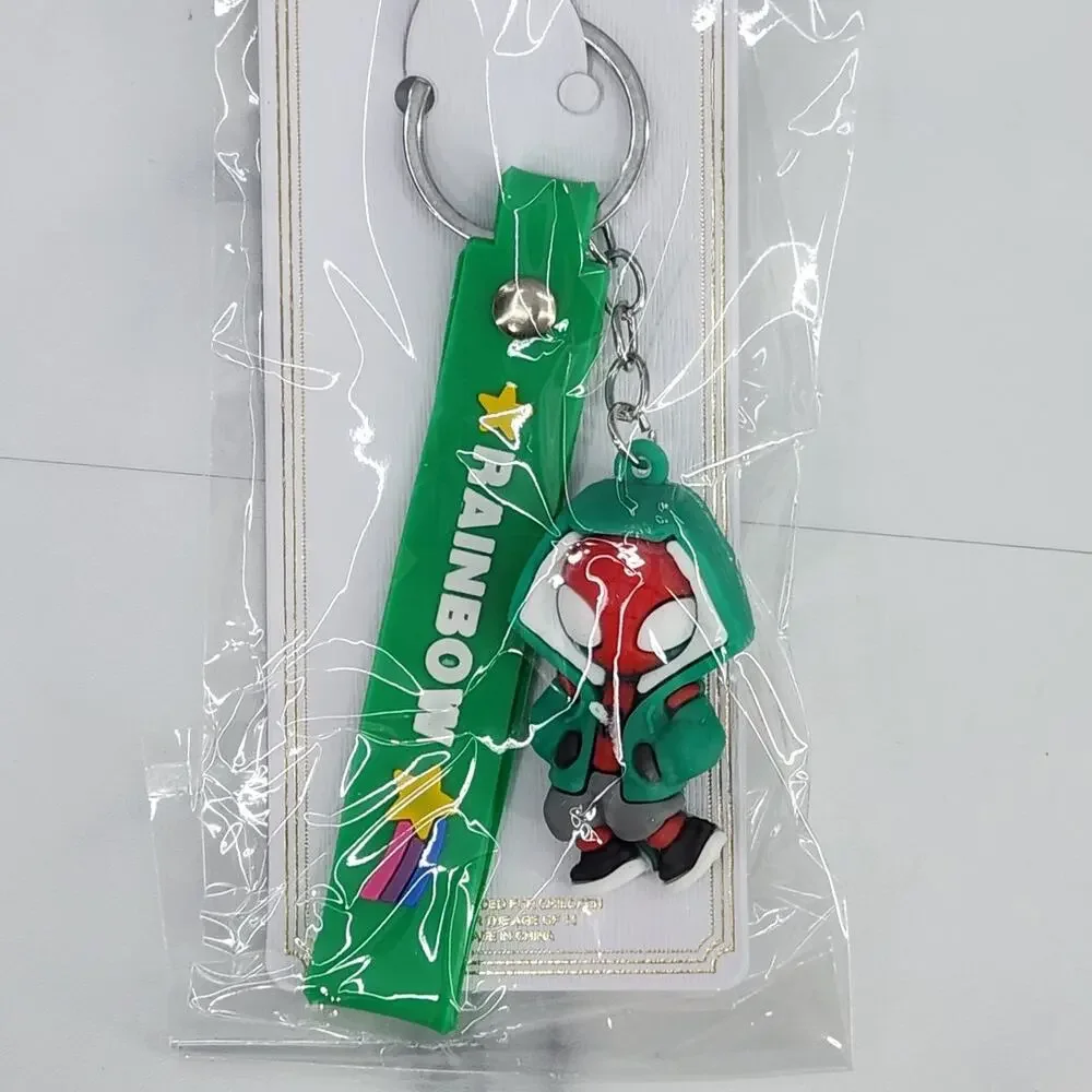 NEW Marvel Avengers Spider-Man Superhero Figure Keychain & Strap Bag Charm PVC